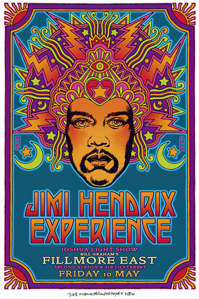 Jimi Hendrix at Fillmore East, New York - 10th May 1968