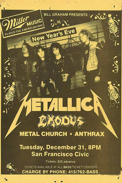 With you May'n 20周年記念コンサート パンフレット　ポスター　他 Metallica at the San Francisco Civic Center - 31st December