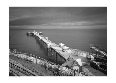 Snowy Pier at Llandudno