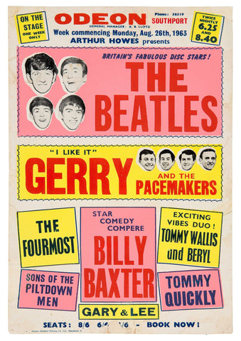 The Beatles - Odeon Theatre, Southport - 26th August 1963