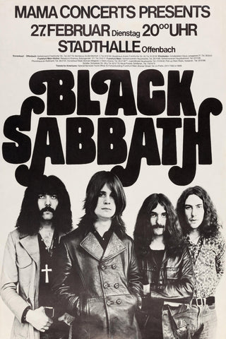 Black Sabbath - Stadthalle Offenbach - 27th February 1973