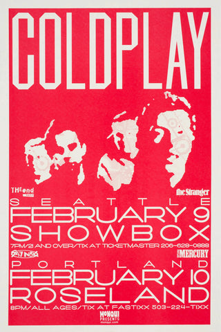 Coldplay - Showbox, Seattle - 9th February 2001