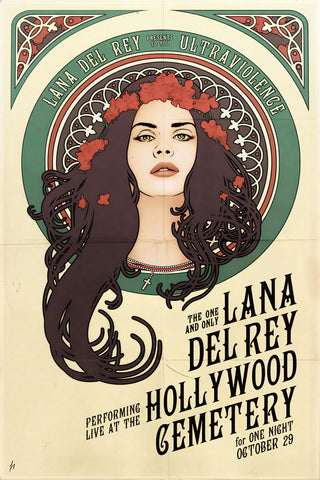 Lana Del Rey - Hollywood Cemetery, Los Angeles - 29th October 2014