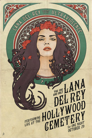Lana Del Rey - Hollywood Cemetery, Los Angeles - 29th October 2014